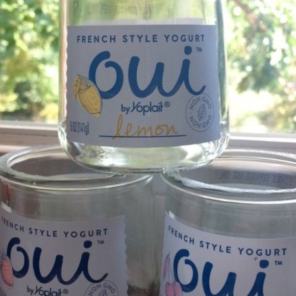 Oui Kitchen Nwt Oui Yoplait Plastic Lids 5 Oui Jars Poshmark